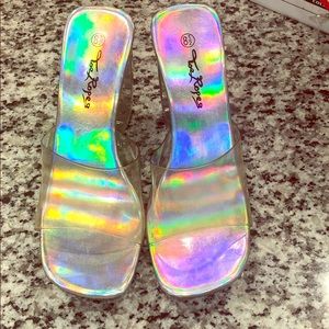 Clear sandals